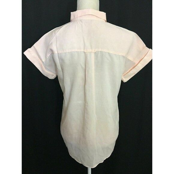 massimo dutti Baby Pink Short Sleeve top - Picture 4 of 8
